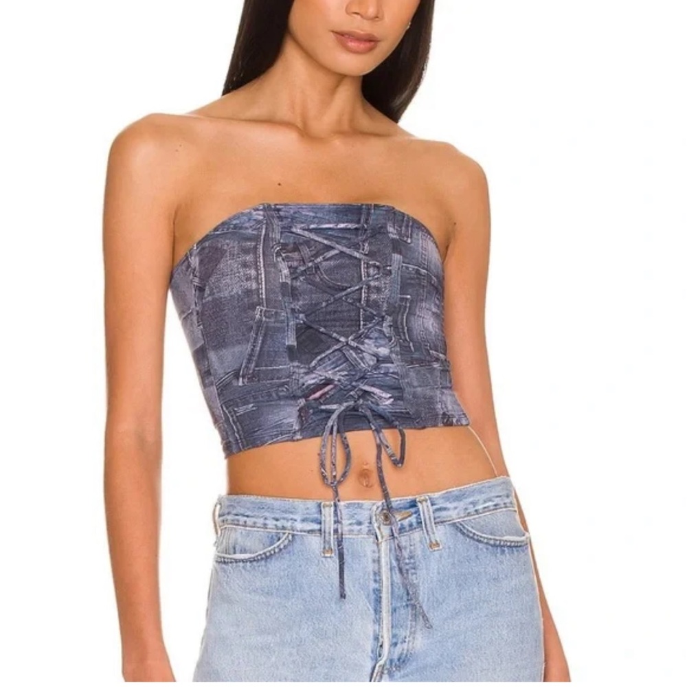 Frankie’s Bikinis Jayden Lace up top